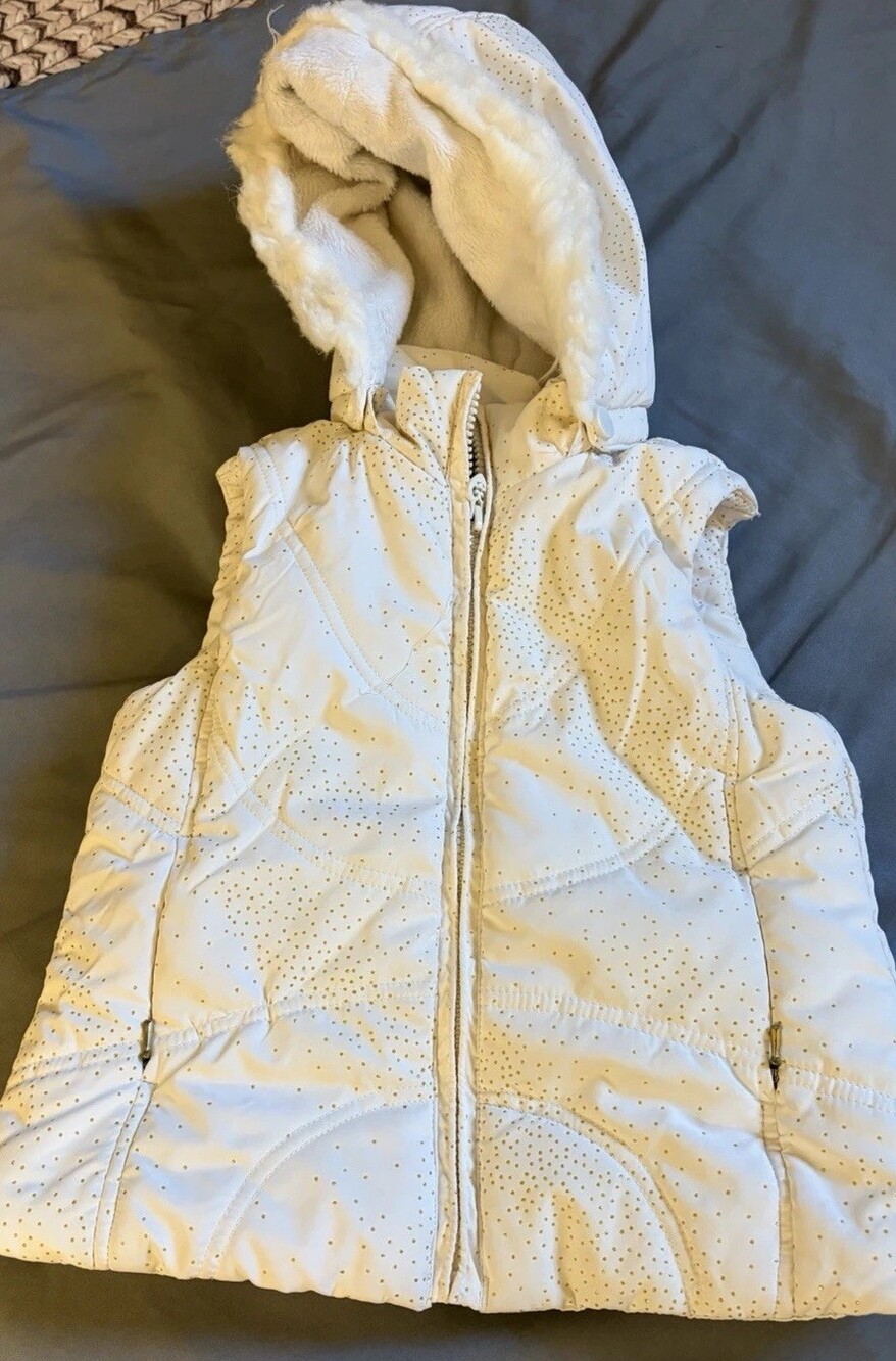 Children’s Place Toddler Girls Winter Hooded Vest Size 4T